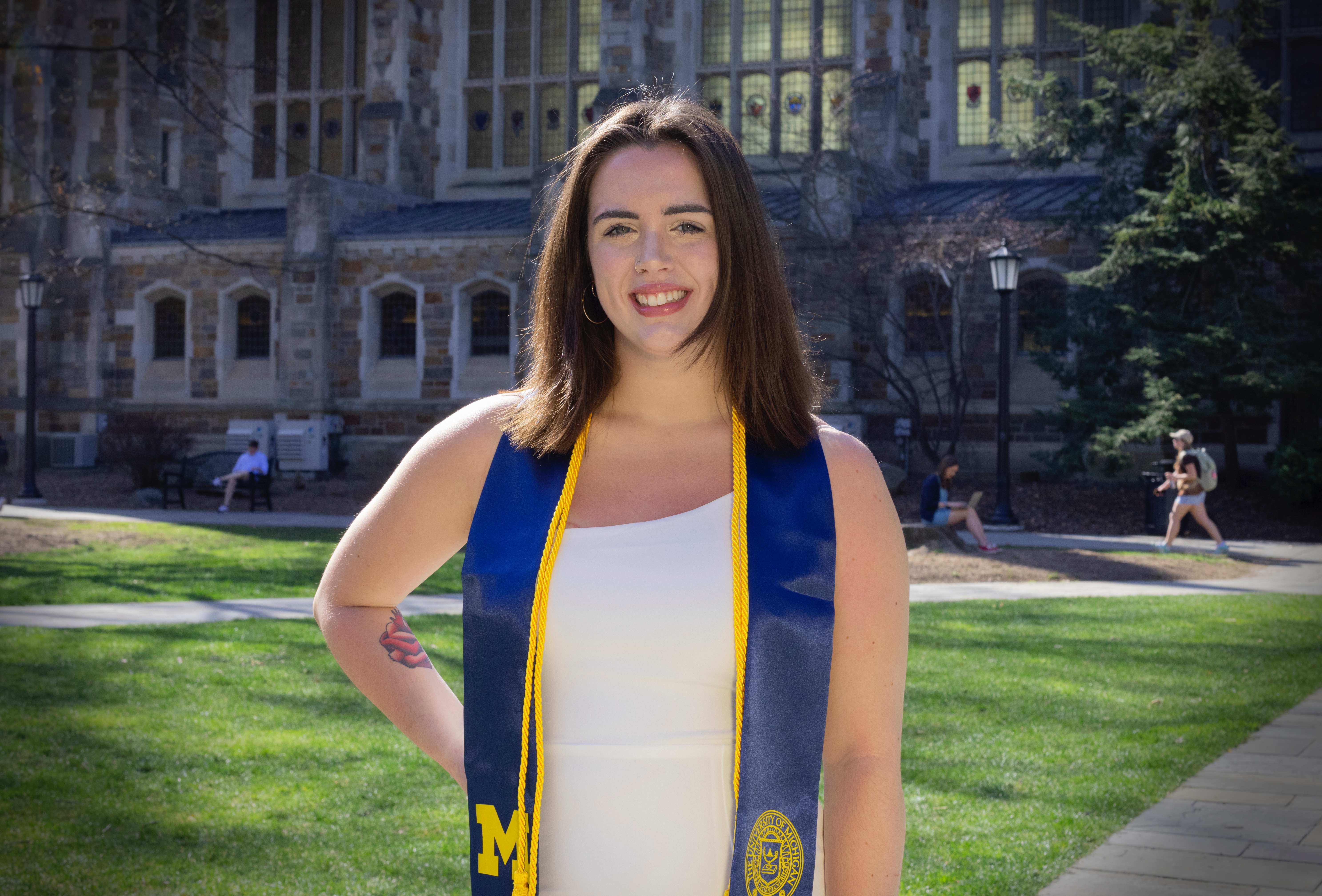Sam portrait - campus quad