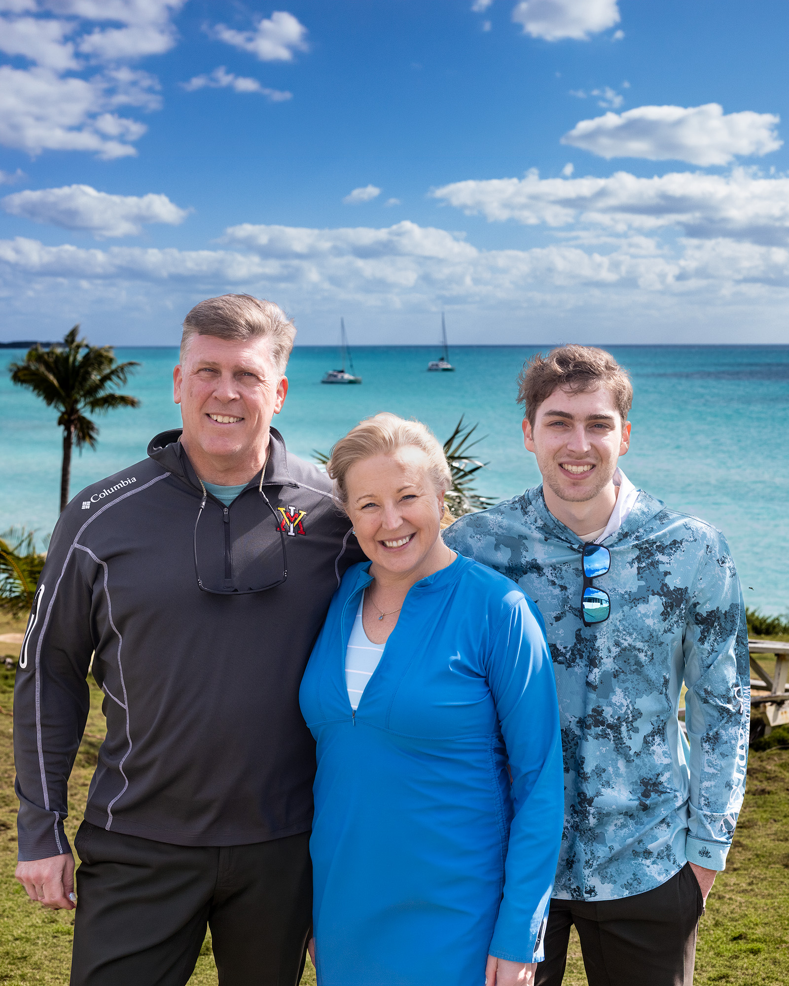 Family portrait - tropical beach